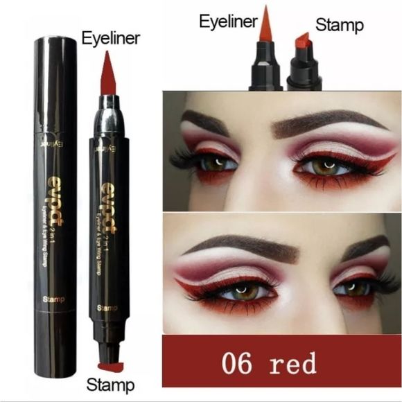 Easy wing eyeliner. Easy Liquid eyeliner with wing stamp. Various colors. - Picture 6 of 8